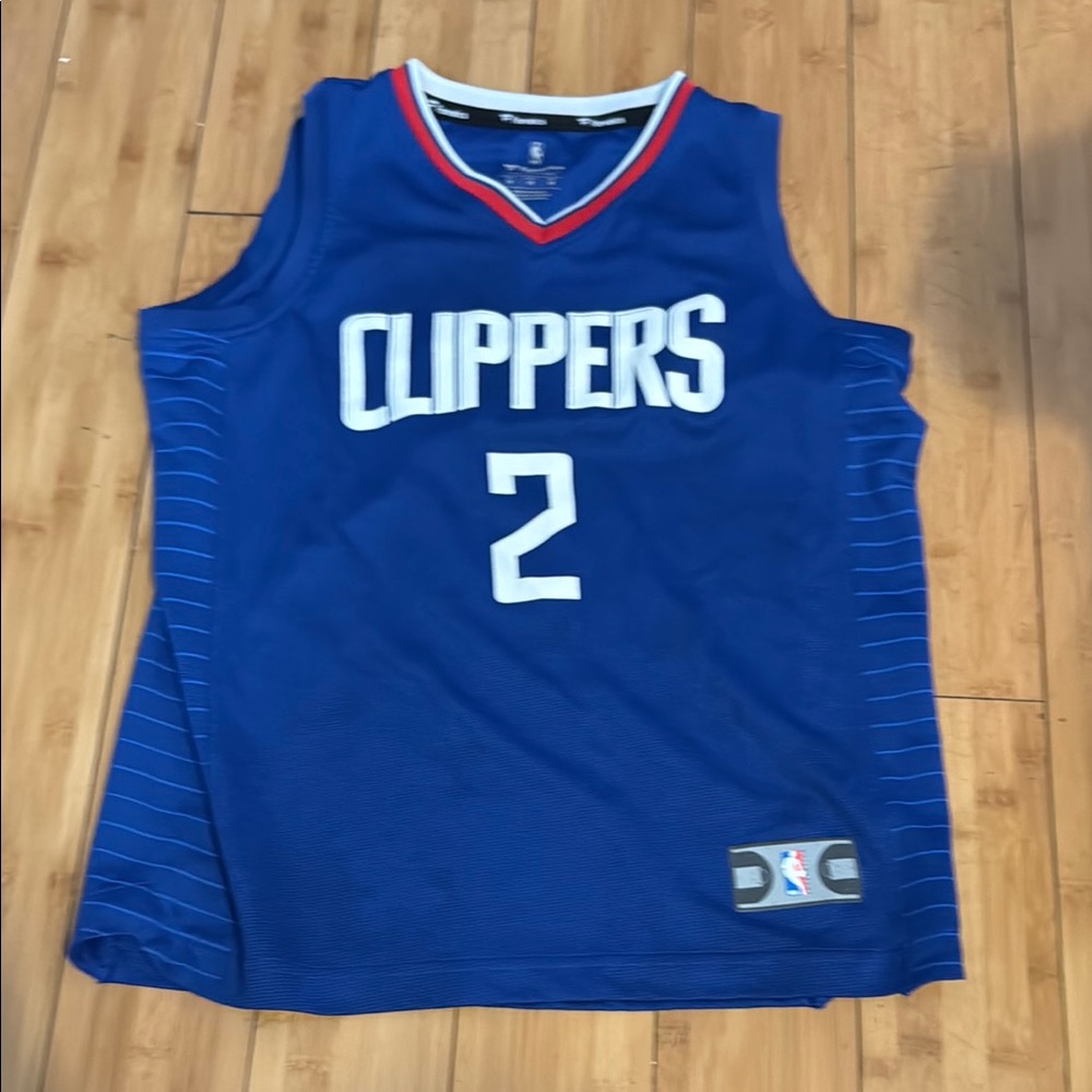 Blue Clippers Basketball Jersey Youth Medium - Leonard #2